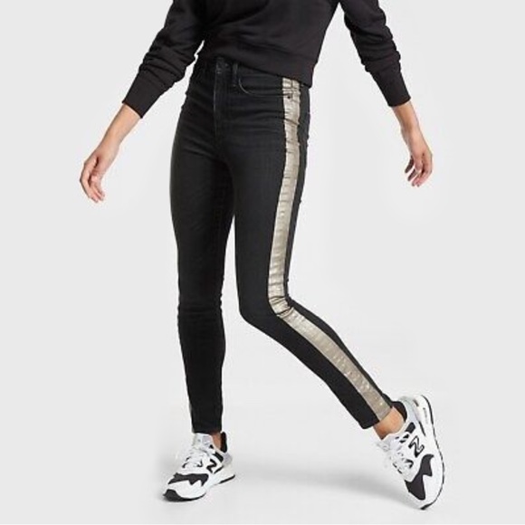 Athleta ultra skinny metallic Jean size 6 - Picture 2 of 5